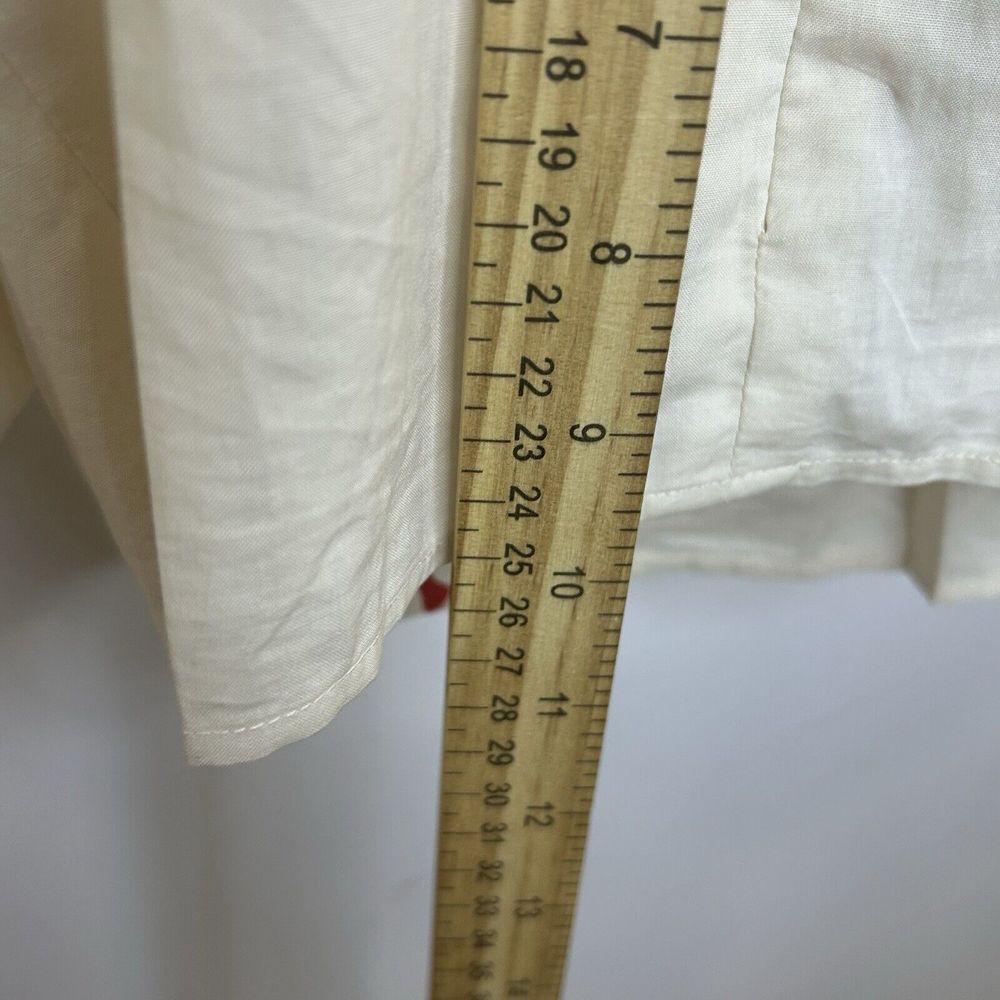 New!!PINKO Crop Top‎ Size 8 Ivory Color 100% Cotton - Picture 11 of 13